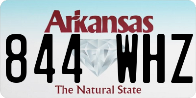 AR license plate 844WHZ