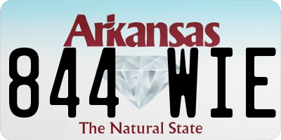 AR license plate 844WIE