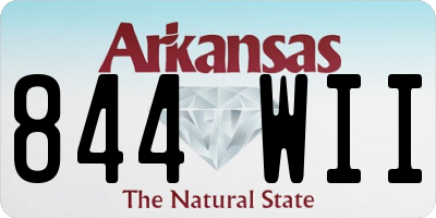AR license plate 844WII