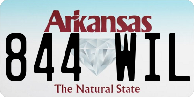 AR license plate 844WIL