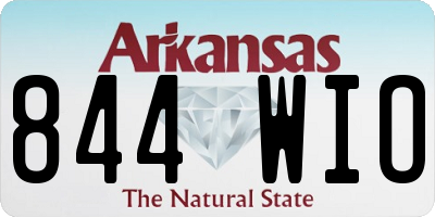 AR license plate 844WIO