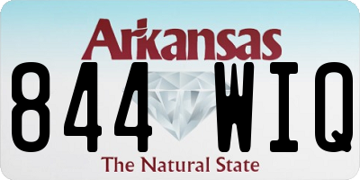 AR license plate 844WIQ