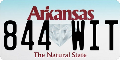 AR license plate 844WIT