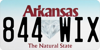 AR license plate 844WIX