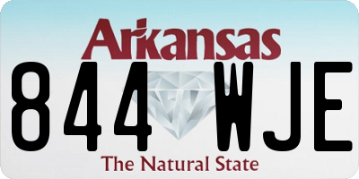 AR license plate 844WJE