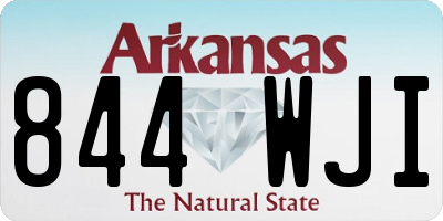 AR license plate 844WJI