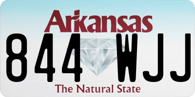 AR license plate 844WJJ