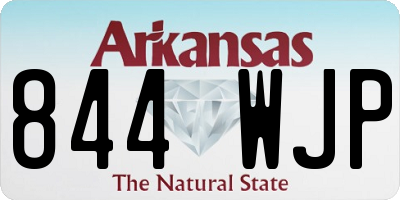 AR license plate 844WJP