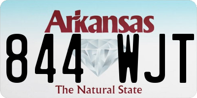 AR license plate 844WJT