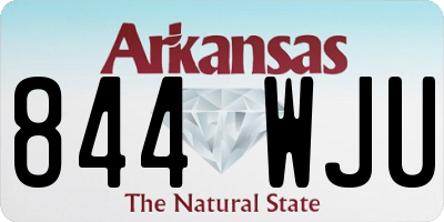 AR license plate 844WJU