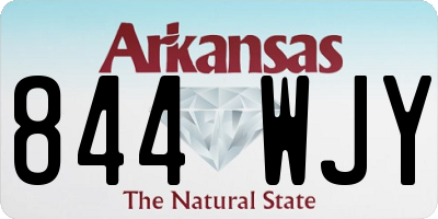 AR license plate 844WJY
