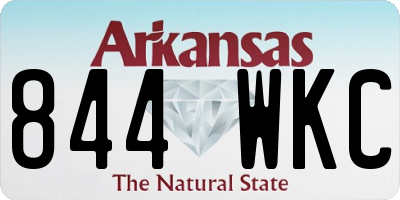 AR license plate 844WKC