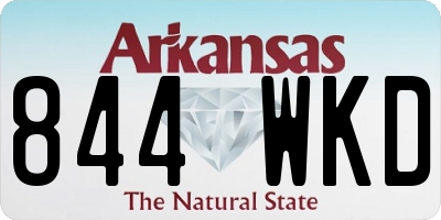 AR license plate 844WKD
