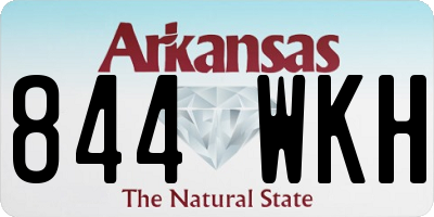 AR license plate 844WKH