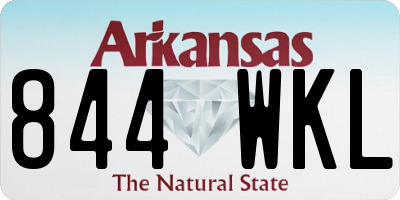 AR license plate 844WKL