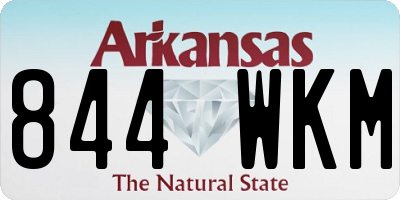 AR license plate 844WKM