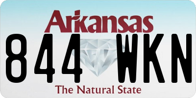 AR license plate 844WKN