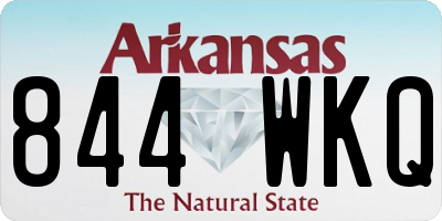 AR license plate 844WKQ