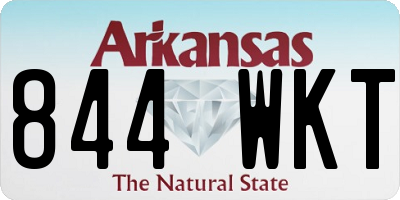 AR license plate 844WKT