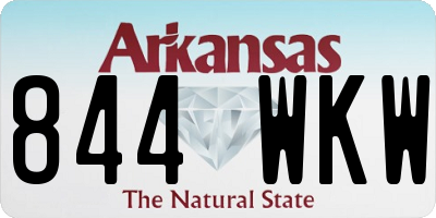 AR license plate 844WKW