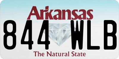 AR license plate 844WLB
