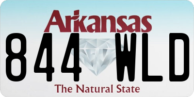 AR license plate 844WLD