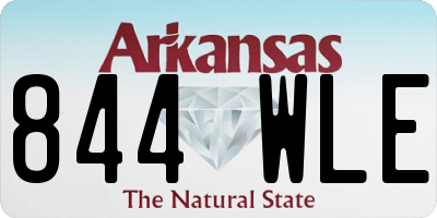 AR license plate 844WLE