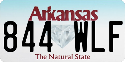 AR license plate 844WLF