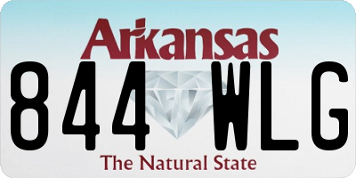 AR license plate 844WLG