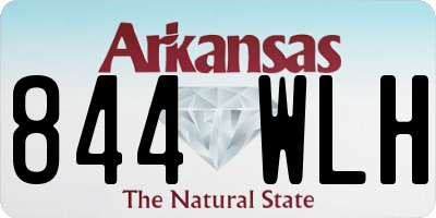 AR license plate 844WLH