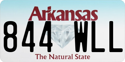 AR license plate 844WLL