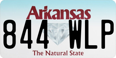 AR license plate 844WLP