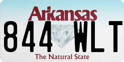 AR license plate 844WLT