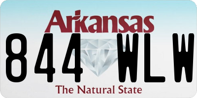 AR license plate 844WLW