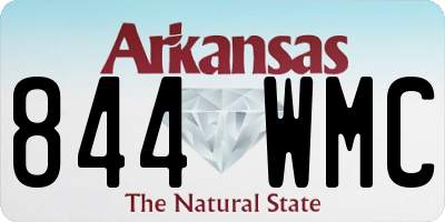 AR license plate 844WMC