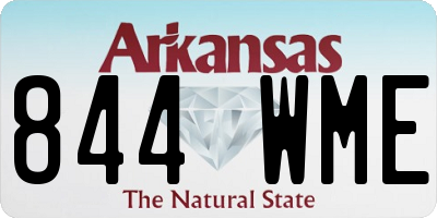 AR license plate 844WME