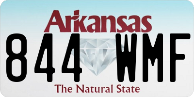AR license plate 844WMF