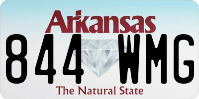 AR license plate 844WMG