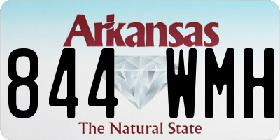 AR license plate 844WMH