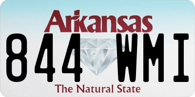 AR license plate 844WMI