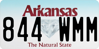 AR license plate 844WMM