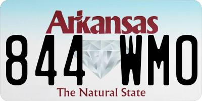AR license plate 844WMO