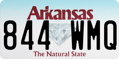 AR license plate 844WMQ