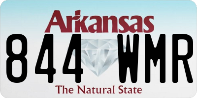 AR license plate 844WMR