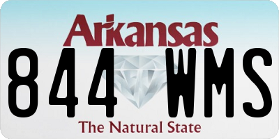 AR license plate 844WMS