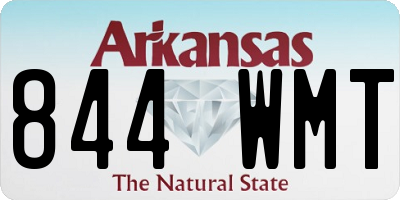 AR license plate 844WMT