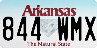 AR license plate 844WMX