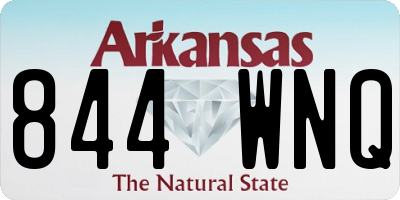 AR license plate 844WNQ