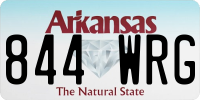 AR license plate 844WRG