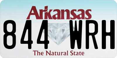 AR license plate 844WRH